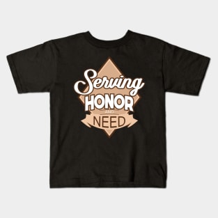 'Serving Honor and Need' Military Public Service Shirt Kids T-Shirt